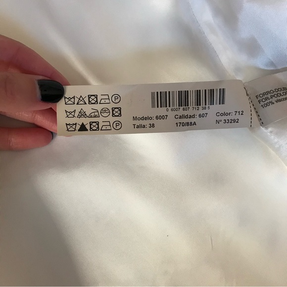 Massimo Dutti Cropped Oversized Blazer Jacket White 6 - Picture 14 of 16